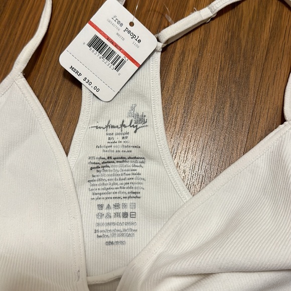 Free People White Intimately bodysuit - Picture 2 of 10